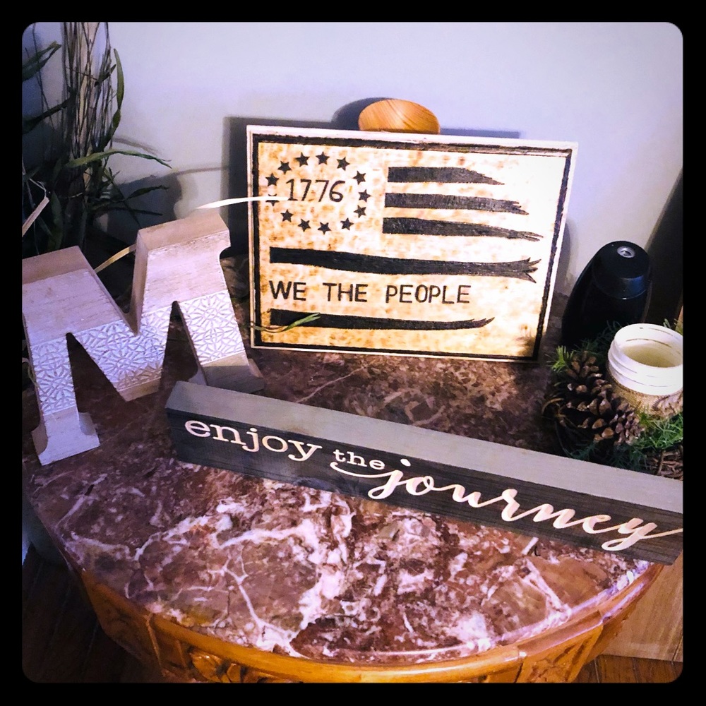 Creating customized wood burning signs just 4 u!